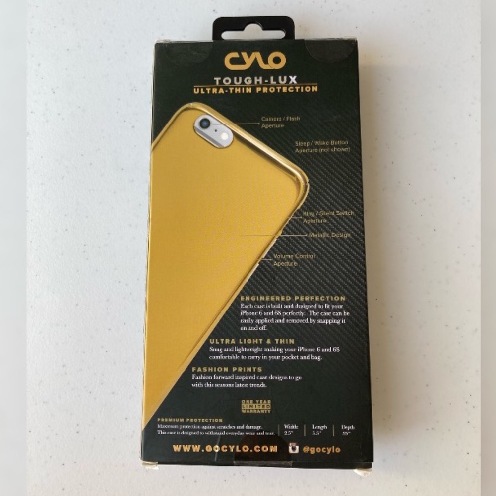 CYLO I Phone 6 6S Tough-Lux Ultra Thin Protection